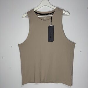 Kenneth Cole Active Mens Tan Sleeveless Workout Tank Top Size L